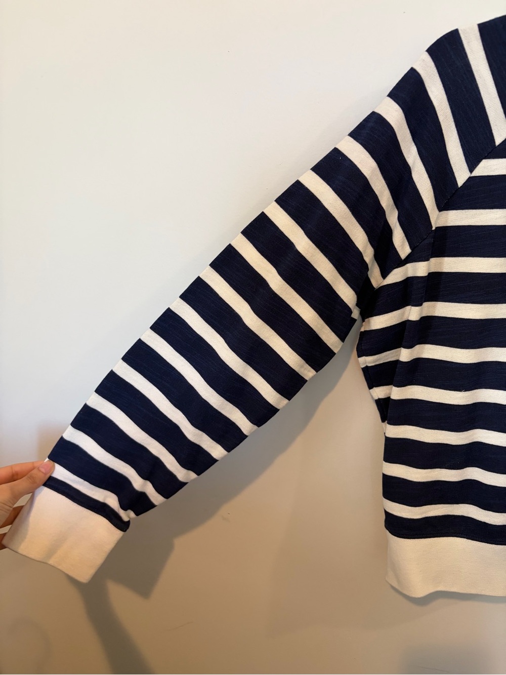 J. Crew Vintage cotton terry crewneck pullover in stripe - Small - Picture 6 of 13